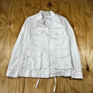 G1 All Purpose Goods Field Tested White Canvas Utility Jacket - Large
